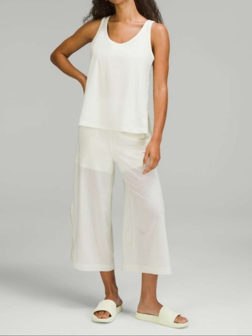 lululemon athletica Tank Top Jumpsuit 23" Lemon Sorbet